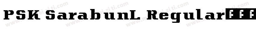 PSK SarabunL Regular字体转换
